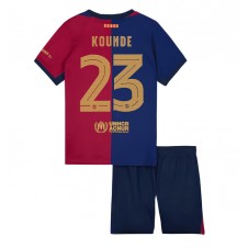 Barcelona Jules Kounde #23 Hjemmedraktsett Barn 2024-25 Kortermet (+ korte bukser)